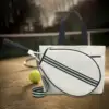 Tennis Tote Bag Multipurpose Tennis Racket Shoulder Bag Racket Duffel with Detachable Shoulder Strap Rucksack Tennis Racquet Bag 3