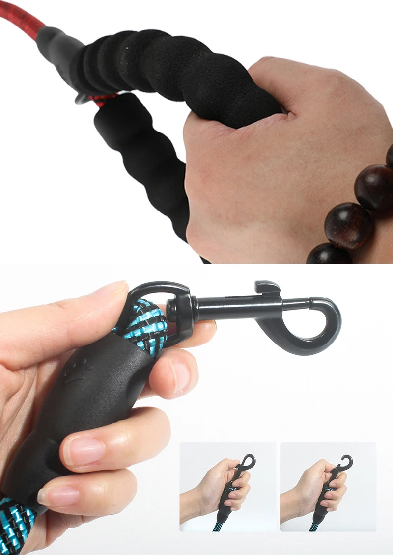 Reflective Nylon Round Dog Leash For Safe Walking And Control_voghion.com