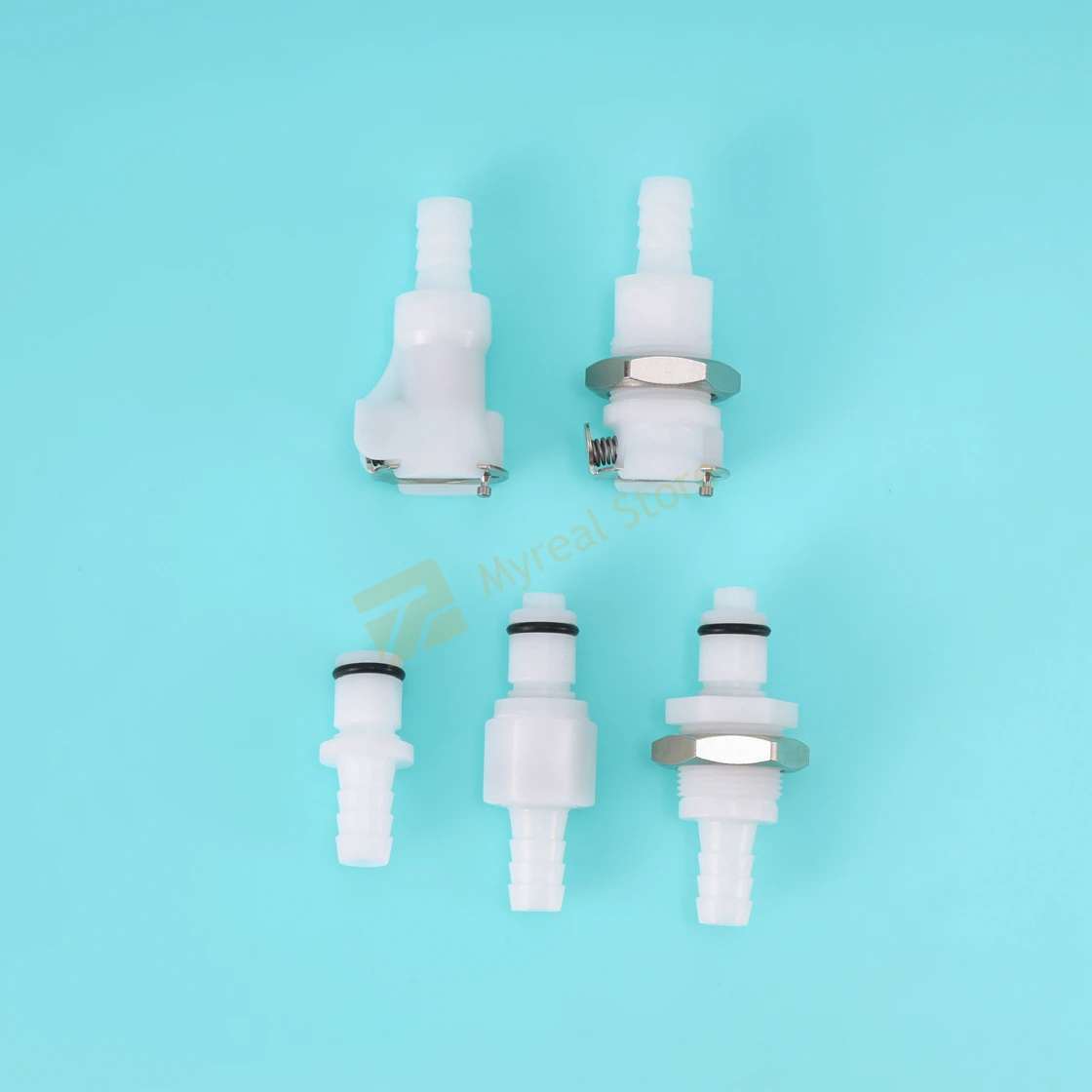 Medical Panel Mount Female Quick Disconnect Coupling 3/8 POM Hose Barb Air Water CPC Connectors