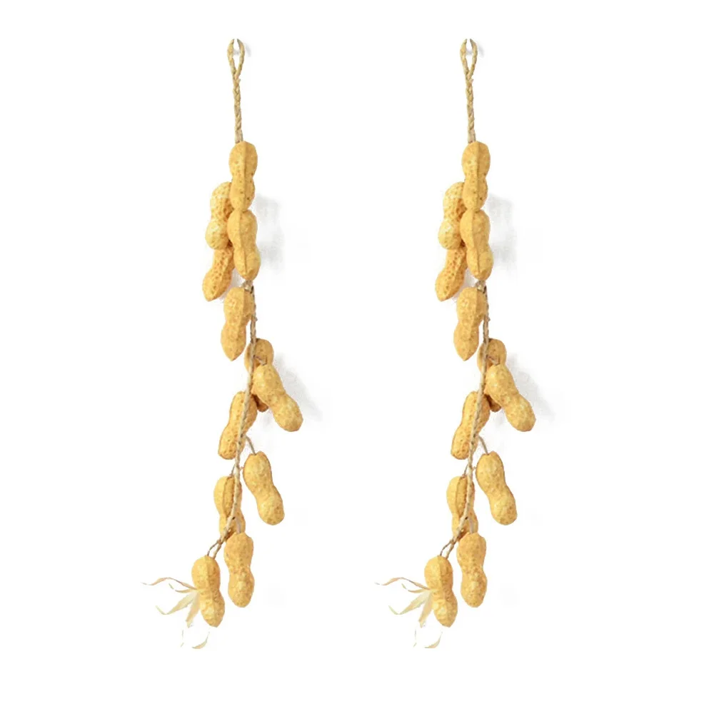 2pcs מחרוזת ירקות מלאכותי קישוט פלפל שום ירקות מזויף התלוי גרלנד צילום אביזרים מטבח קיר תפאורה הבית