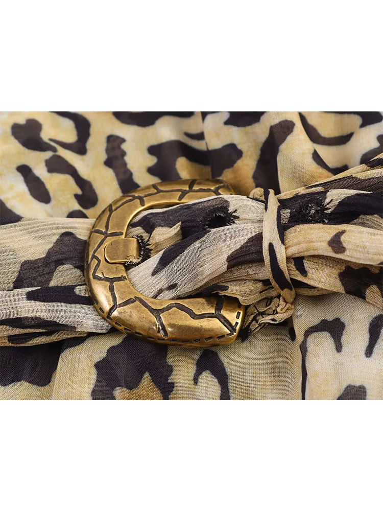 Women Asymmetrical Slim Fit Blouse With Belt Vintage Elegant Long Sleeve V-neck Chic Sexy Thin Top Autumn Printed Women Clothing