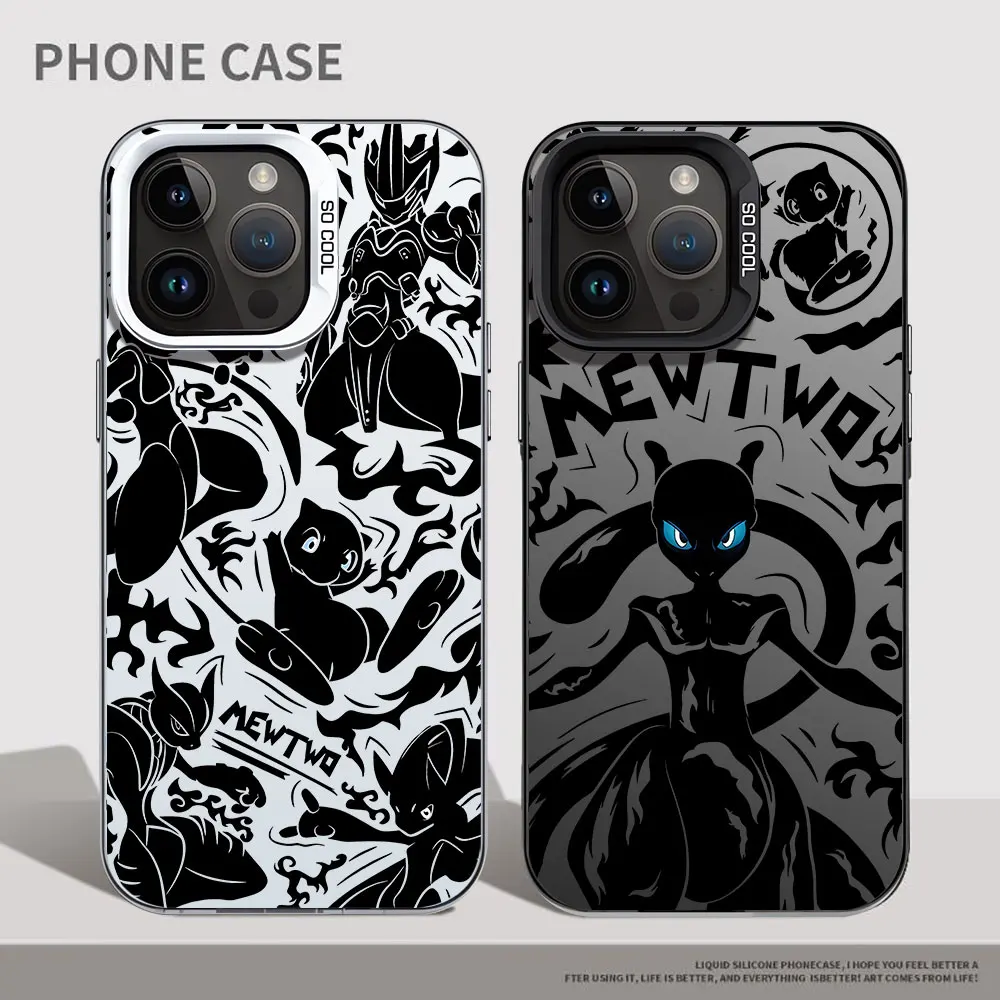 Custodia Per Telefono Per Xiaomi Redmi A2 Plus A1 12 9C 13C 9T 10 Capa Cover Morbida Originale Mewtwo-Pokemon Tpu Silicone