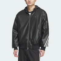 Adidas Originals Veste à capuche sportive en simili cuir pour homme JL7556 1