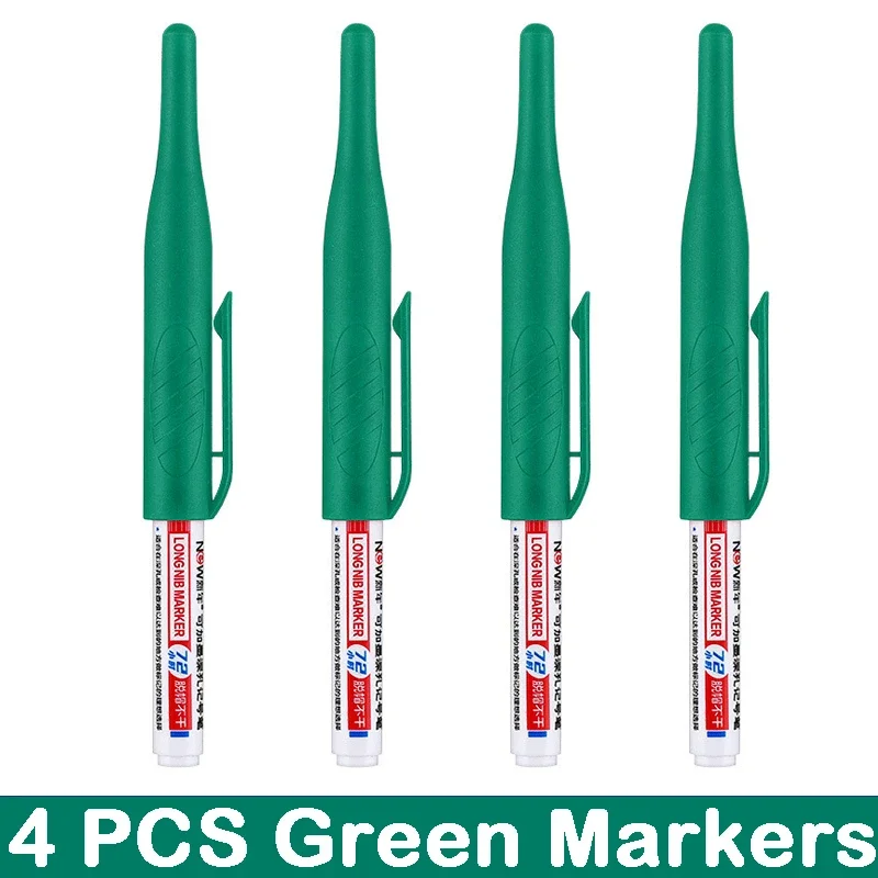 Deep Hole Long Nib Markers for Waterproof Art and Woodworking