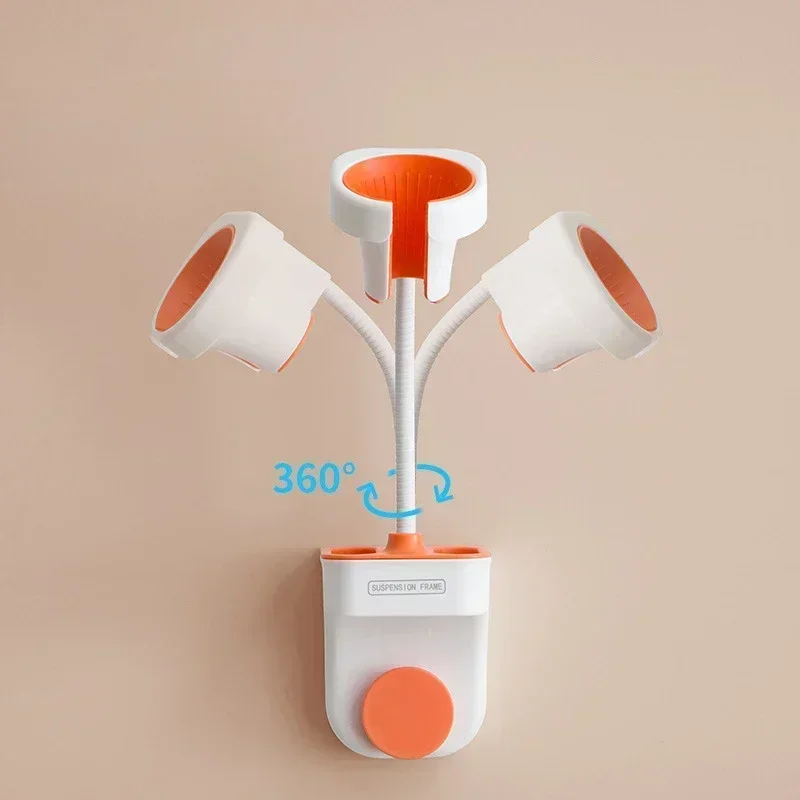 Hands Free Standing Hair Dryer Holder 360 Degree Rotation Bathroom Shelves Storage Rack Universal for Hairdryer Stand Wall Mount hair dryer holder hair tool holder storage rack storage shelf bathroom storage shelf bathroom shelf