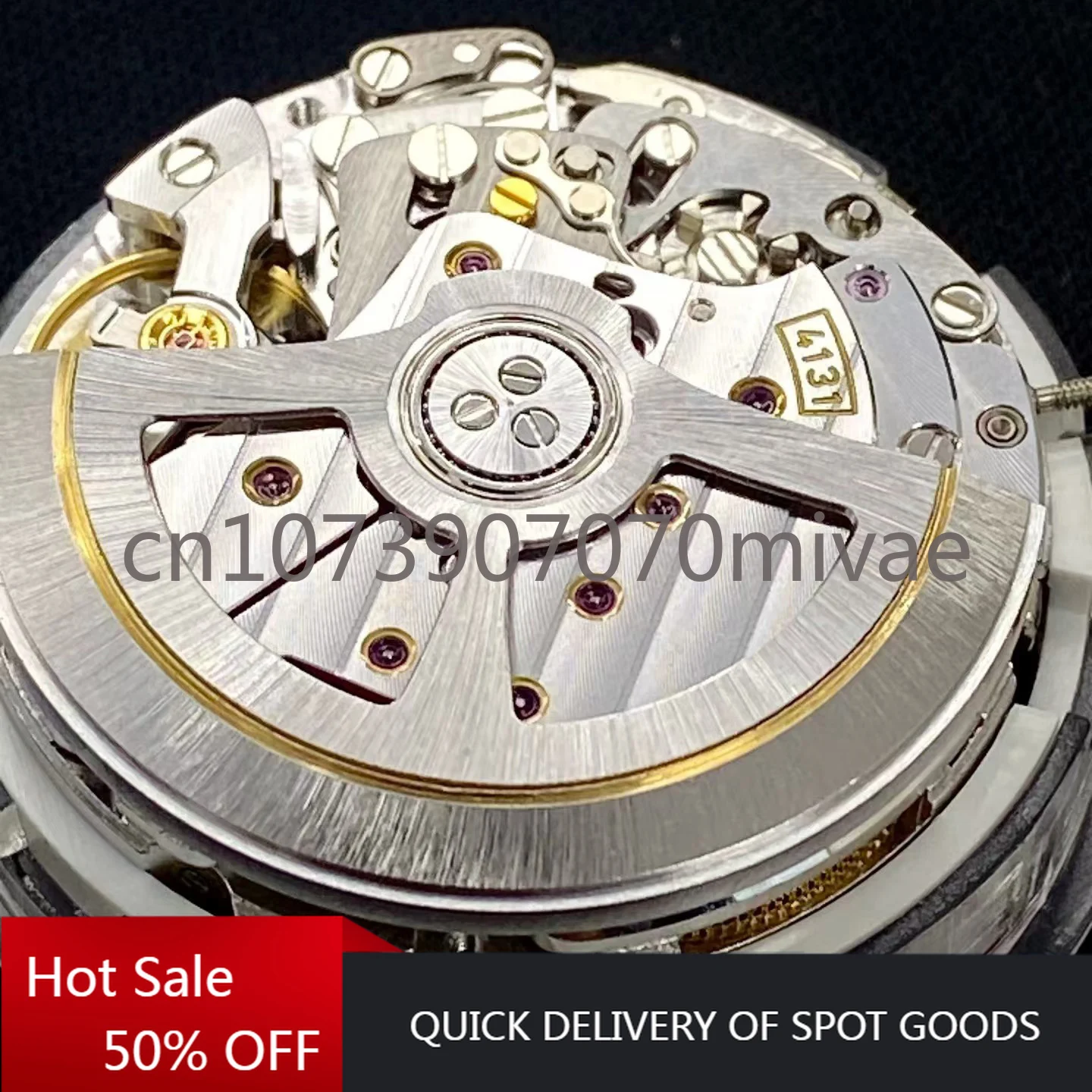 China 4131 Automatic No Carved Watch Movement 3.6.9 for 4131