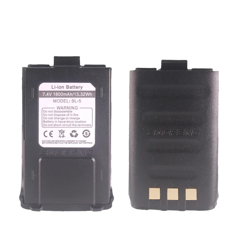 Baofeng GT-3TP Walkie Talkie Battery 7.4V 1800mAh 3800mAh for GT-3 GT3 GT3TP &GT-3 Mark-II III Walkie Talkie Replacement Battery 3