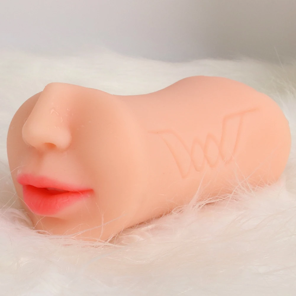 Oral Male Masturbator Masturbation Soft Stick Sex Toys For Men Deep Throat Artificial Blowjob Realistic Rubber Vagina Sexy Pussy