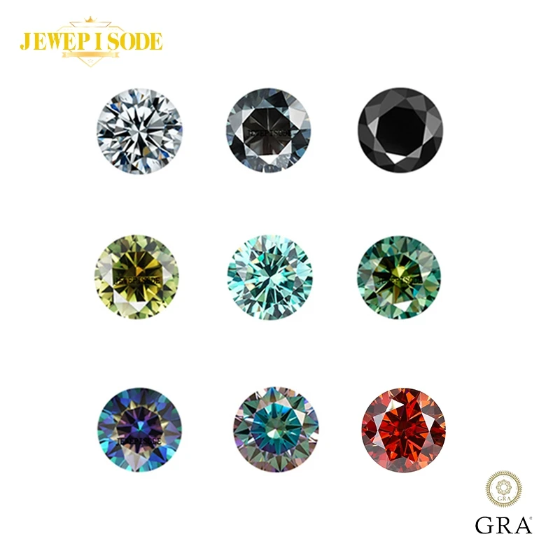 100% Real Moissanite Pass Diamond Test D Color Vvs1 All'Ingrosso Della Fabbrica Di Diamanti Moissanite Certificati Di Gioielleria Raffinata Spedizione