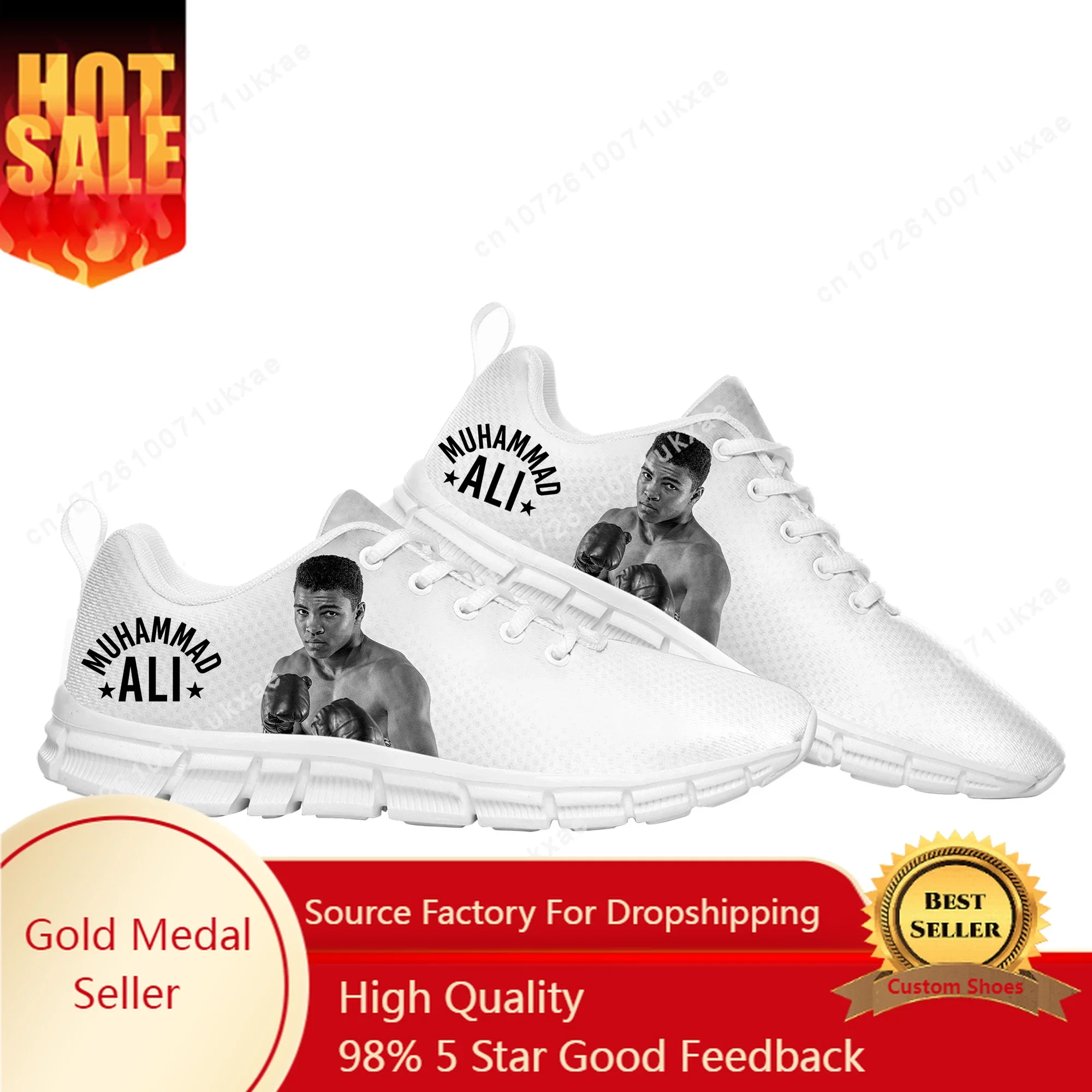 

Muhammad Ali Legendary Boxer Boxing Champ Sports Shoes Mens Womens Teenager Kids Children Sneakers Parent Sneaker Customize Shoe