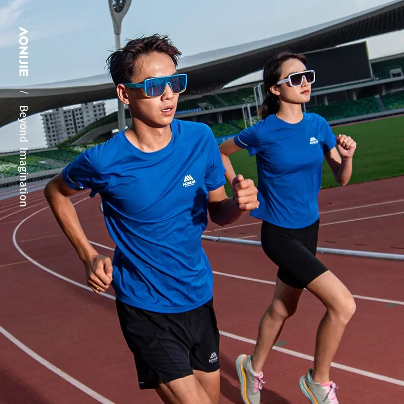 AONIJIE FM5178 Men's Quick-Drying Sports T-Shirt Breathable Quick Dry Gym Training Outdoor Running T-Shirt 2