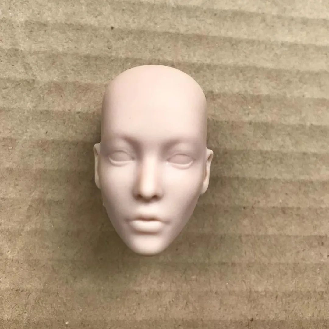 MENGF FR Color Bald Doll Heads Small Defectives With Black Dots Doll Heads Japan White Pink Beige Hungarian Latin Skin Doll Part