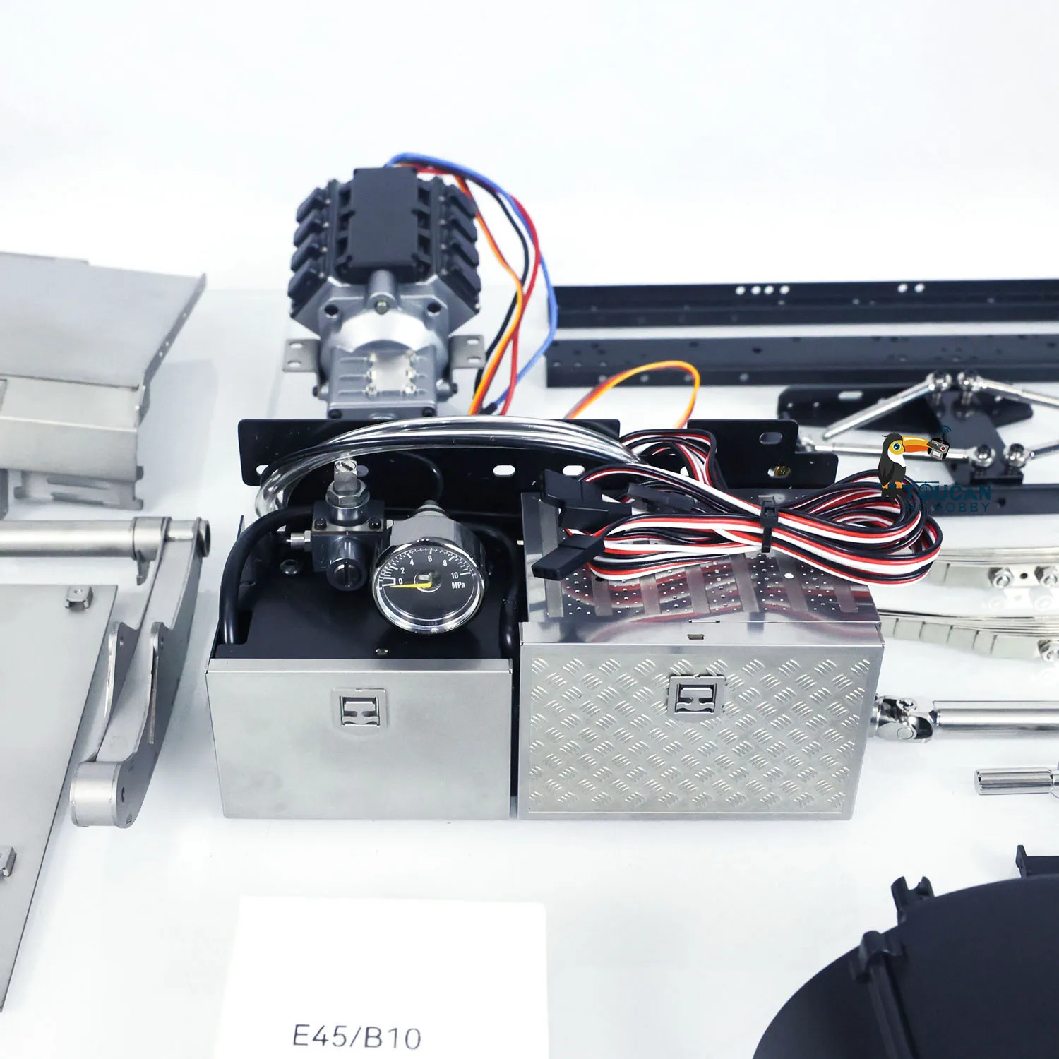 1/14 Hydraulic RC Skip Loader Truck VL18U F2000 Swing Arm Loaded Cars Metal KIT Model Boy Toy Servo TH22707-SMT1 5