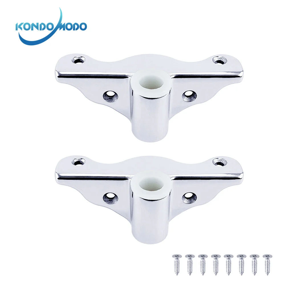 Pince à Aviron En Acier Inoxydable - Lot De 2 - Diamètre Intérieur 1 3/8" à 1 3/4" - Pour Bateau, Yacht, Marine