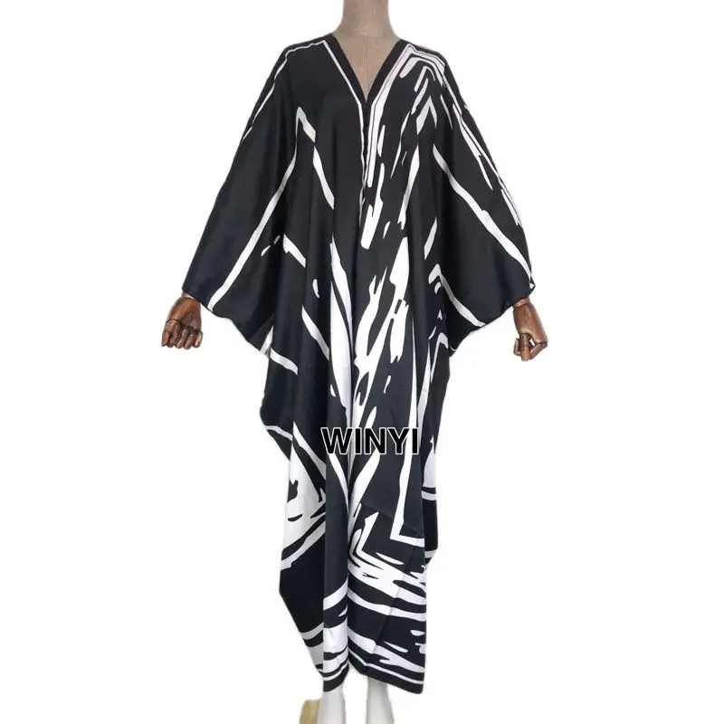XIZEO summer fashion v-neck Party Elegant Dress Muslim Abaya kaftan caftan Bazin Robe Gown Sexy Lady Party maxi fashion beach