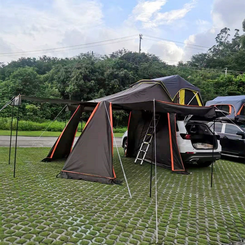 Suv Car Roof Annex Room Tent Outdoor Waterproof Camping Shower Tent Side Awning Tents Accessories