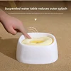 2.2L Large Capacity Pet Water Dispenser Dog Drinking Bowl with Floating No-Spill Design Slow Feeding Non-Wetting Mouth for Cats 3