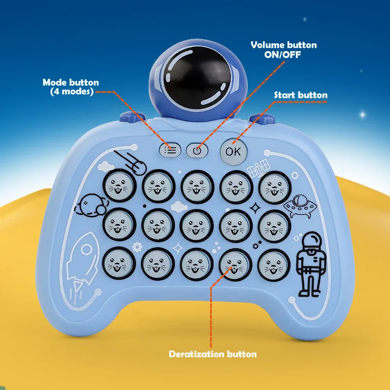 Funny Fidget Toys Handheld Electronic Game Console Whack-a-mole Toy Rat Eradication Pioneer Small Boy Girl Gift Educational Toys 3