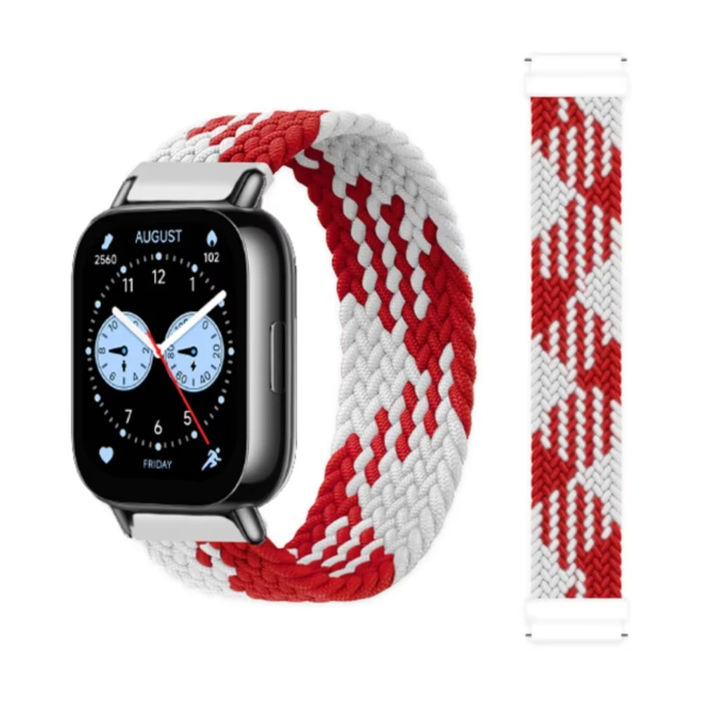 Braided Solo Loop Sport Strap for Smartwatch - 22mm Replaceable Bracelet Strap