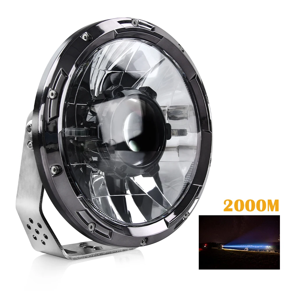 

90w round 7'' inch Laser Led headlight 12V 24V 13000LM offroad Laser Driving Light