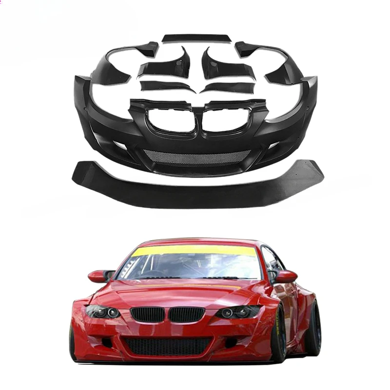 Kit Corpo Largo Stile Rocket Bunny Per Bmw Serie 3 M3 E90 E92 Modifica Aggiornamento Paraurti Anteriore Accessori Auto Kit Prestazioni
