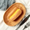 Handmade Rattan Woven Basket Fruit Cake Bread Food Plate Snack Serving Tray For Dinner Parties Coffee Breakfast Container 3