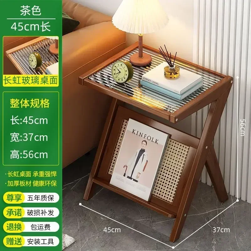 Bedside Glass Table Creatively Designed Corner Table Small Sofa Side Tea