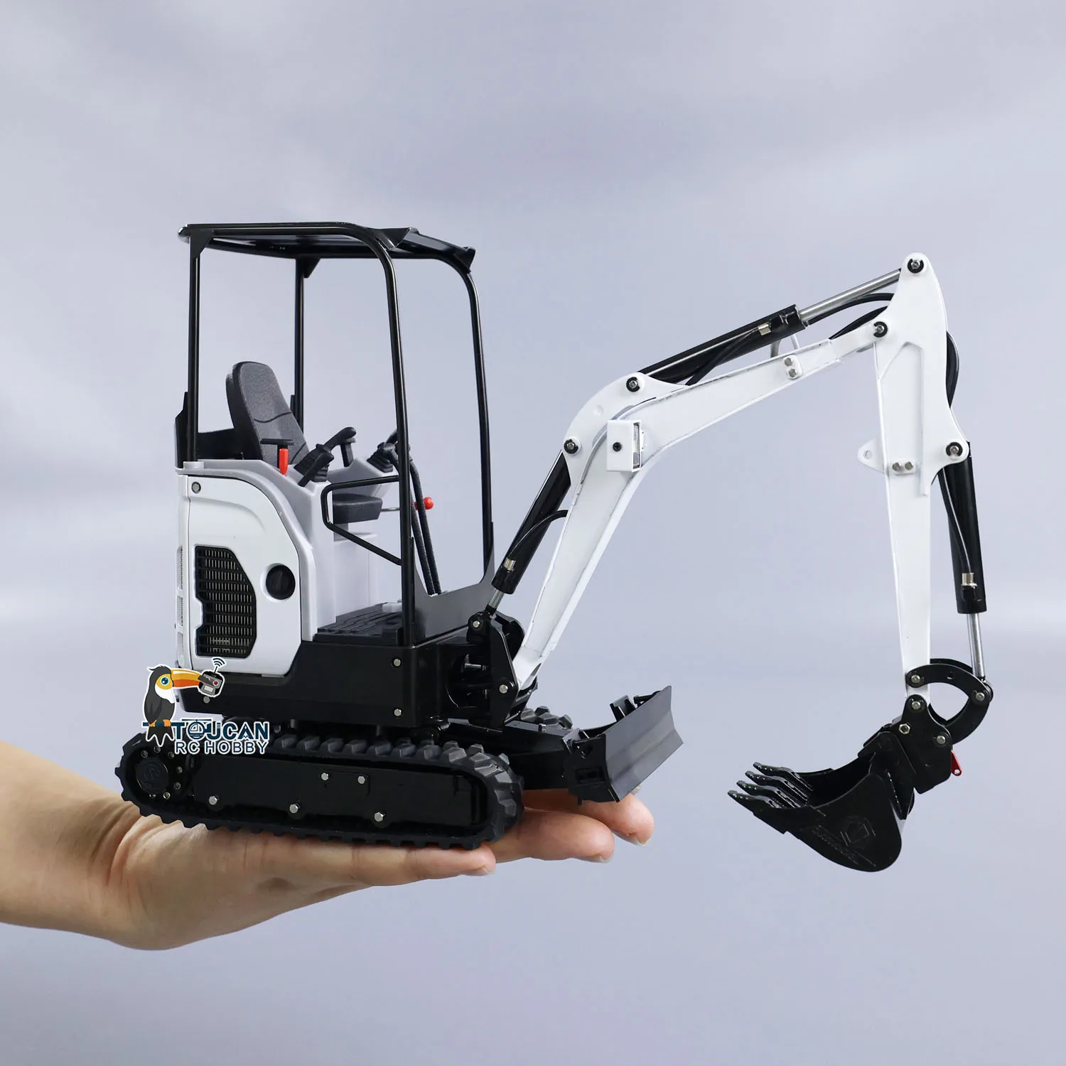 New JXMODEL 1/14 JX-E20 RTR RC Excavator Hydraulic Mini Machinery Model Radio Control Tracked Digger Car Truck Model Toy for Boy 4