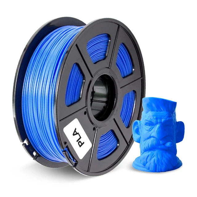 PETG PLA Filament 1kg 1.75mm Diameter Tolerance +/-0.02mm 320m/Roll 100%No Bubble High Strength FDM 3D Printer Printing Material PLA Blue