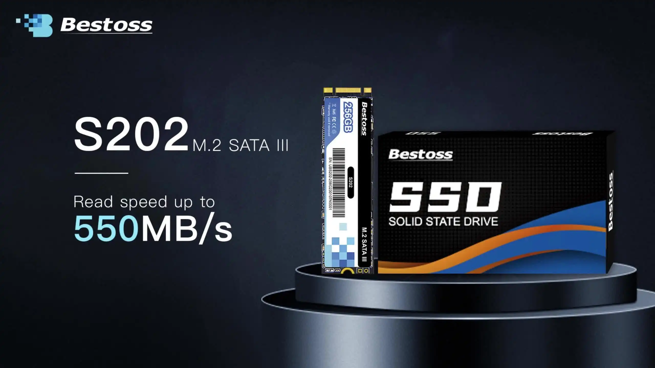 Bestoss M.2 2280 SATA SSD 1TB 512GB 256GB