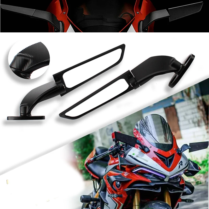 

Мотоциклетное зеркало Suzuki GSXR 600 750 1000 GSX1300R GSX650F, модифицированное ветровое крыло, регулируемое вращающееся зеркало заднего вида