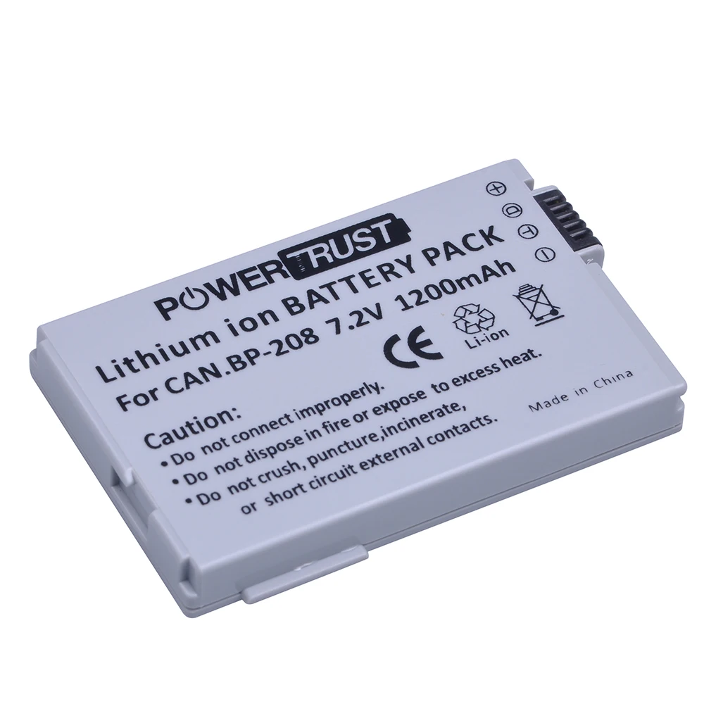Фото Аккумулятор BP-208 BP208 для камеры Canon DC10 DC19 DC20 DC21 DC22 DC40 DC50 DC51 DC95 DC100 DC200 DC201 DC210 №5