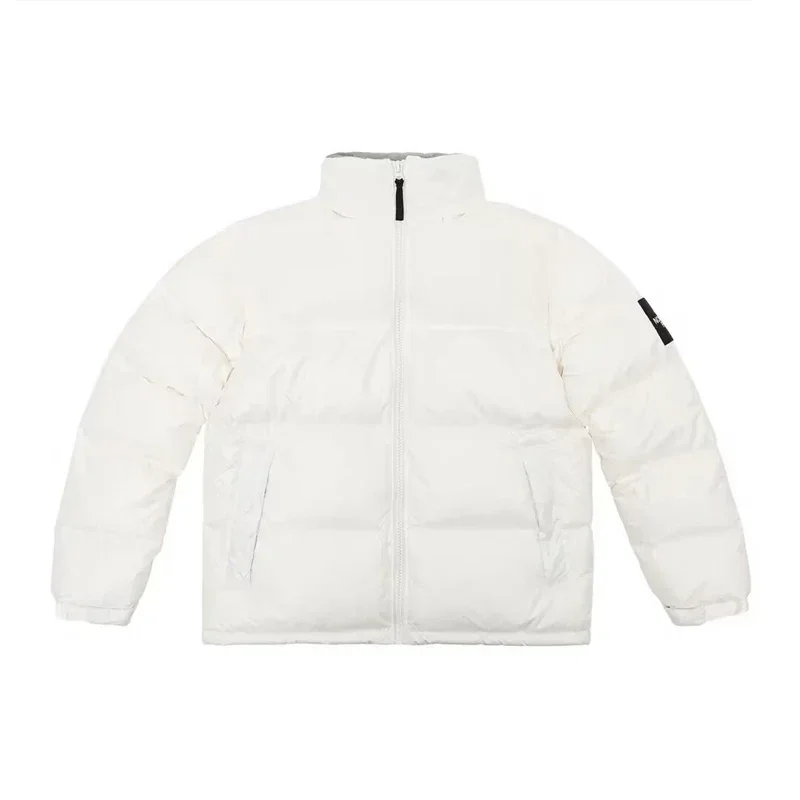 Face Nuptse 1996 Large Plaid Sleeve Emboidered High Quality Men's Down Coat Winter Couple Warm Windproof Waterproof Jacket 3