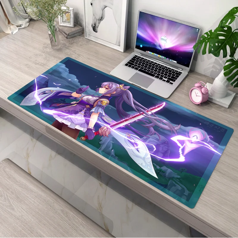 

Genshin Mouse Pad 80x40CM Laptop Desktop Keyboard Anti-Slip Computer Gamer Gaming Mouse Pad Gaming Accessories Csgo Desk Pad