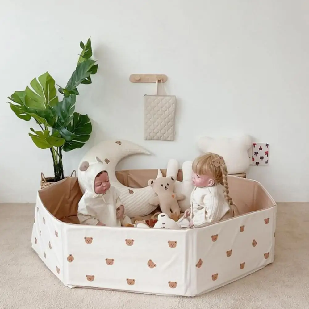 PVC  Cute Toddler Baby Infant Folding Ball Pit Pool Smooth Surface Wave Ball Pool Adorable   for Kids 5