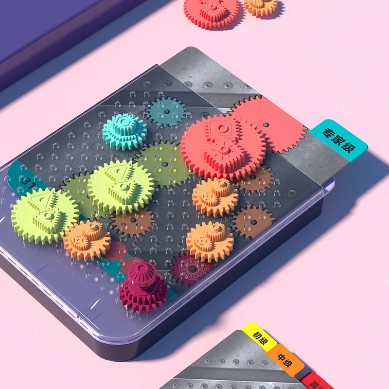 40 가지 도전 논리 퍼즐 기어, 두뇌 사고 훈련, 부모-자녀 상호 작용 장난감, ..