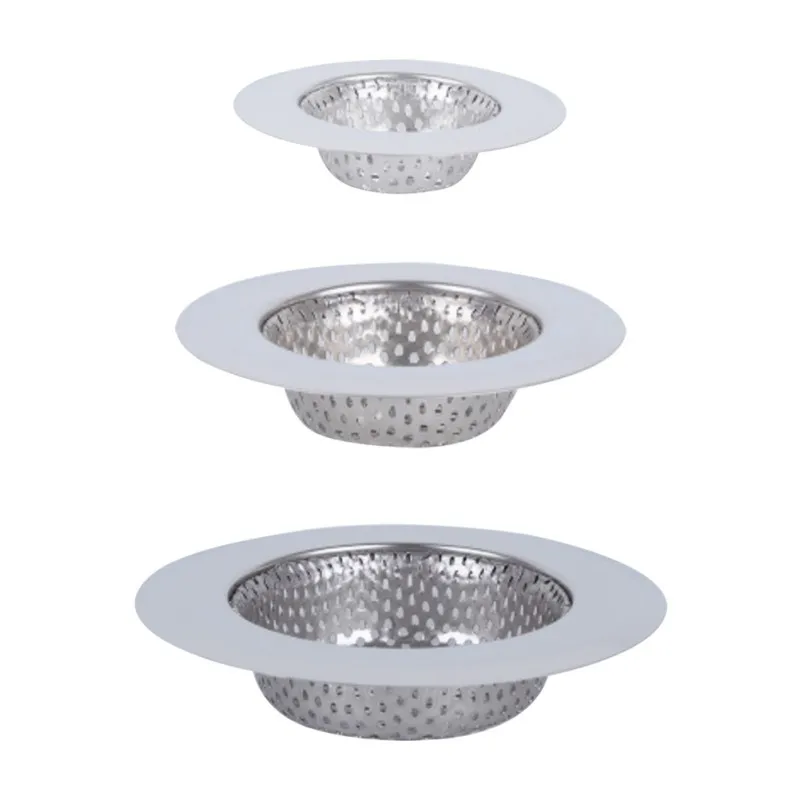 Norbi Stainless Steel Mesh Sink Hair Filter Bathroom Drain Hole Metal Channel Artificial Filter Bathtub Wash Basin Filter Debris