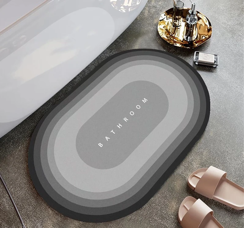 

Diatom Mud Bath Absorbent Non-slip Mat Household Toilet Entry Toilet Door Mat Quick Dry Dirt Resistant Carpet