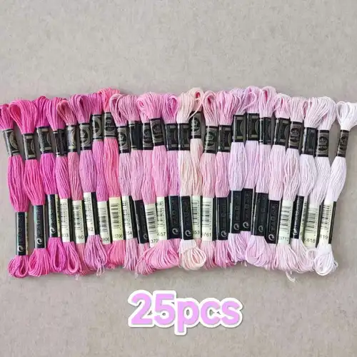 100% Cotton High Quality Cross stitch Floss Embroidery thread  Cross Stitch Embroidery Hand Knitting Sewing Weaving 8m 447 color - Image 13