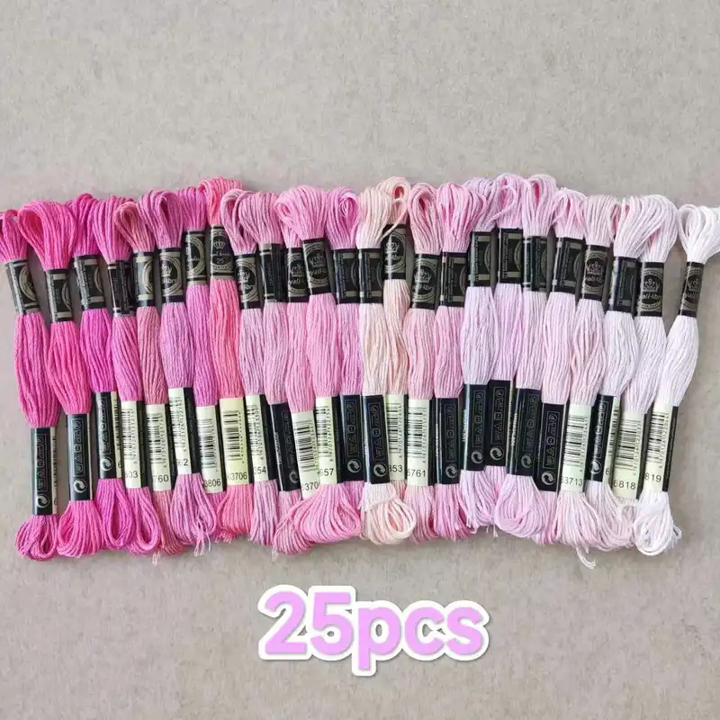 100% Cotton High Quality Cross stitch Floss Embroidery thread  Cross Stitch Embroidery Hand Knitting Sewing Weaving 8m 447 color - Image 13