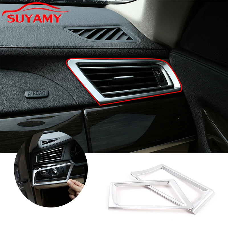 

ABS Car Conditioning Both Side Air Outlet Frame Trim Stickers Cover For 2009-2014 BMW 7 series F01 F02 Auto Interior Accessories