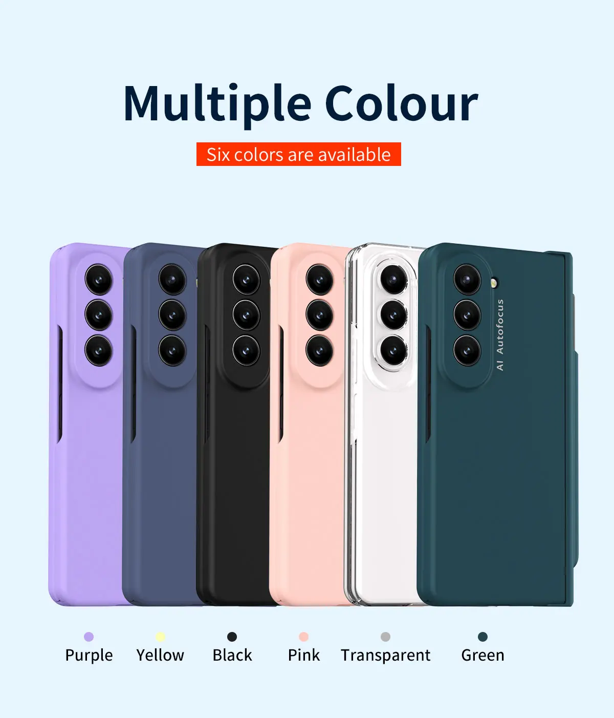 Coque de téléphone Samsung Galaxy Z Fold 5 5G, pour Fold5 Slim S, support de fente pour stylo, charnière, couvercle en plastique avec protecteur d'écran avant_voghion.com