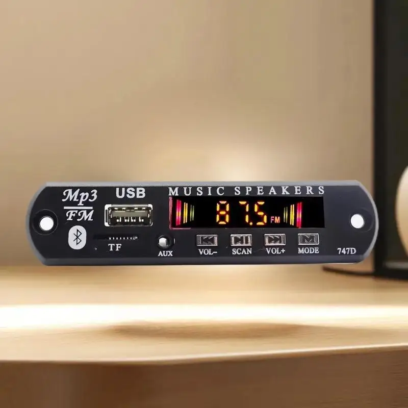 FM Radyolu MP3 Çalar, 12V 120W Amplifikatör Seti, Bluetooth 5.0 Araç Sesi