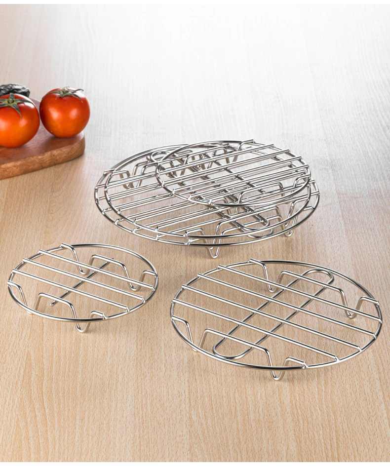 Description Picture 6 of itemMicrowave Oven Empty Grid Stainless Steel  BBQ High Chassis Fried Shelf Bracket Air Fryer Kitchen Cooker Accessories Barbecue