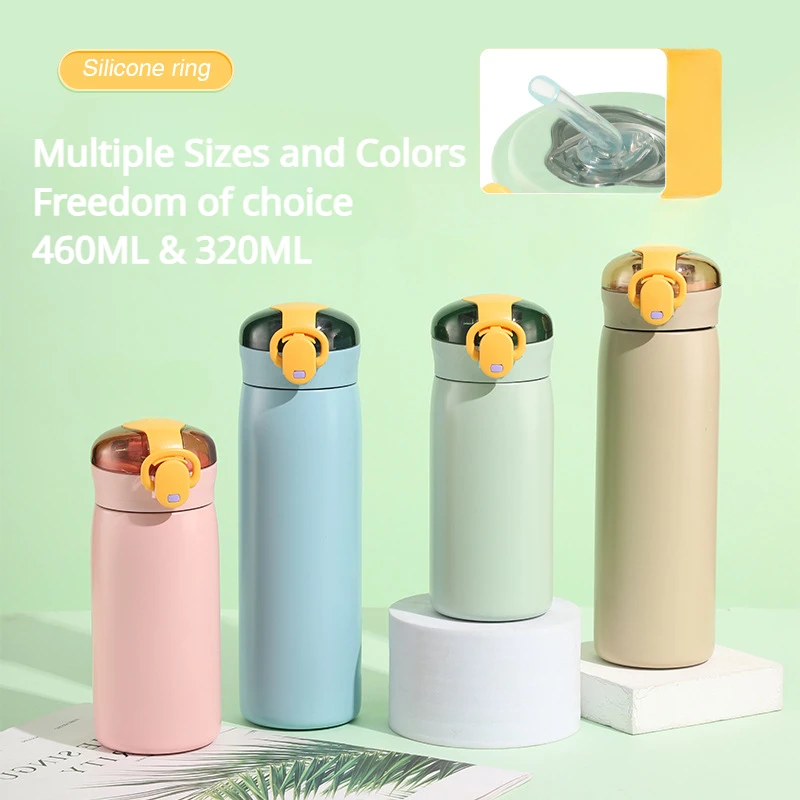 Portable Kids Thermos Mug With Straw Stainless Steel Cartoon Vacuum Flasks Children Cute Thermal Water Bottle Tumbler Thermocup 2 Sea16a3465b6c4bf188d6c955b6960748D