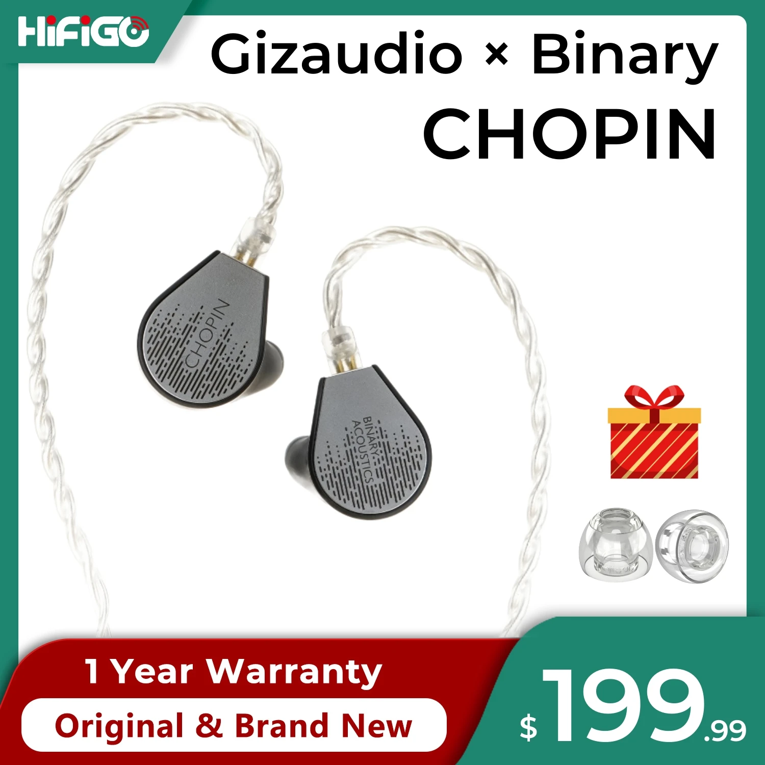 イヤホン BINARY ACOUSTICS CHOPIN GizAudio x Binary Acoustics Chopin Impressions – Headphones.com