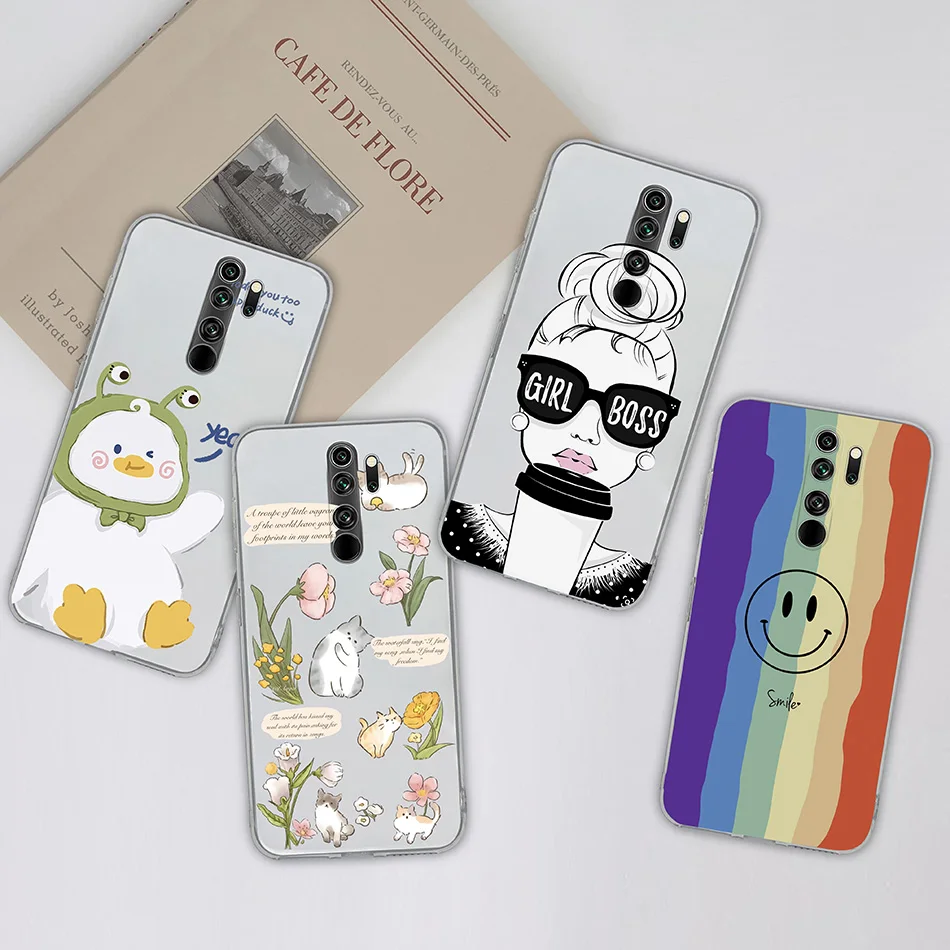 Para Xiaomi Redmi Note 8 Pro Funda protectora de TPU de dibujos animados a  prueba de