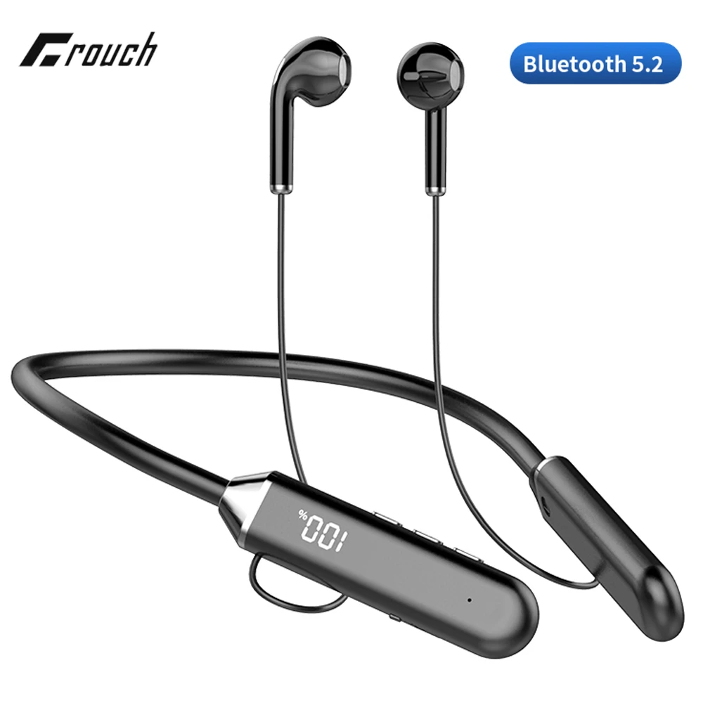 Neckband Bluetooth 5.2 Earphones Wireless Headphones Sports
