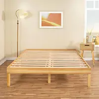 14 Inch Solid Wood Platform Bed Frame, Pine Wood Platform , No Squeak 1