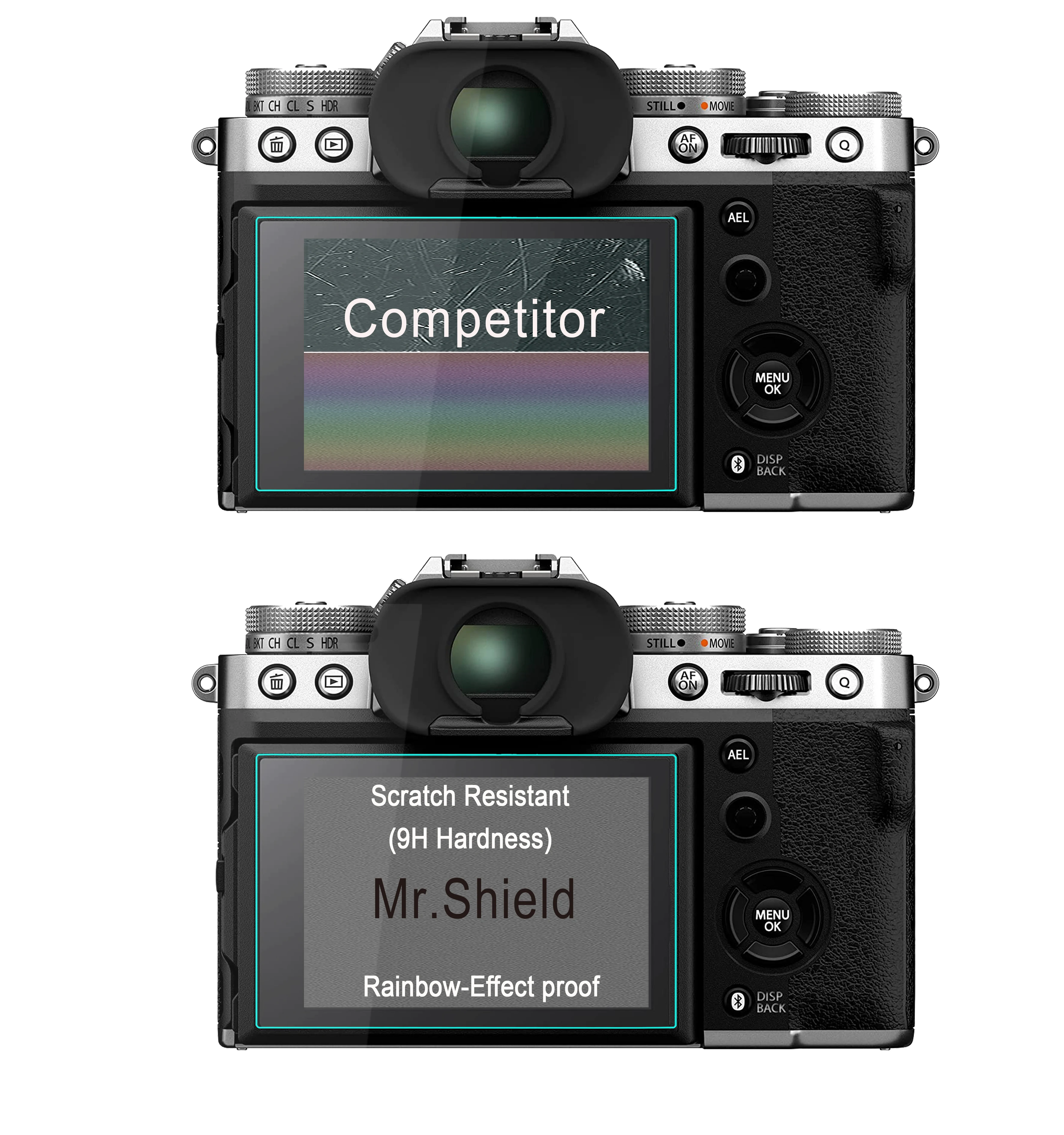 Tempered Glass Xt3 Screen [3-Pack] Screen Protector For Fujifilm X